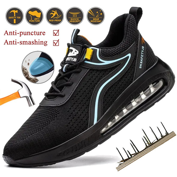 New Mens Fashion Work Shoes Sneakers for Men Safety Shoes Protective ...