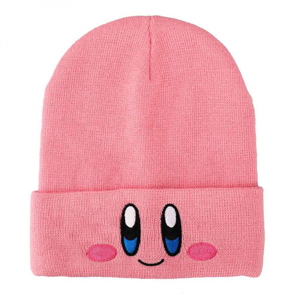 Kirby Big Face Embroidered Cuff Beanie | Wish