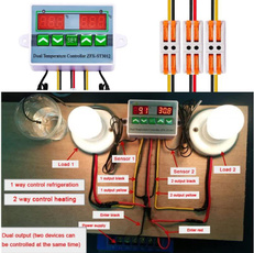 microcomputerthermostat, led, temperaturecontrol, dualthermostat