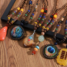 Wood, woodbeadnecklace, Jewelry, luckyjewelry