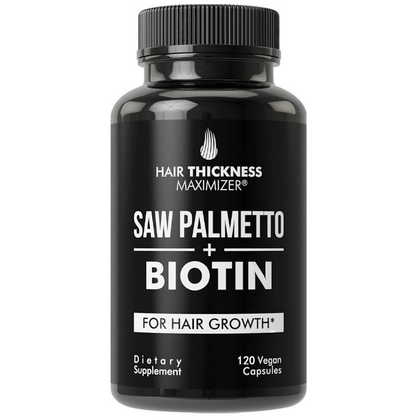 Saw Palmetto Biotin Advanced 2 In 1 Combo For Hair Growth Vegan Capsules Supplement With 5413