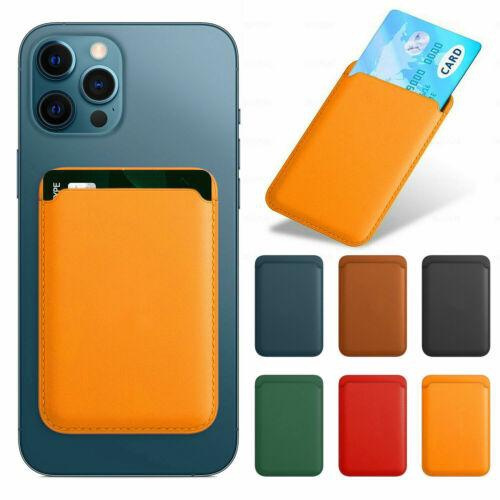 Leather Card for Magsafe Wallet Pouch ID Card Holder for