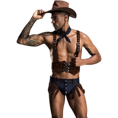 brown, Cosplay, sexy lingerie hot, Cowboy