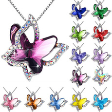 925 sterling silver necklace, butterfly, Fashion, Jewelry