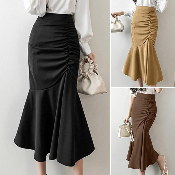 High waisted hotsell long mermaid skirt