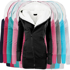 Down Jacket, hooded, Invierno, cottonpaddedjacket
