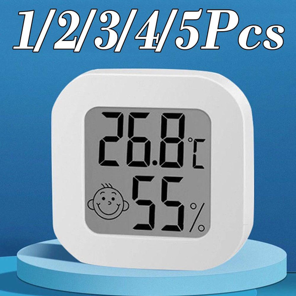 Humidity Gauge,Humidity Sensor Indoor Thermometer Hygrometer Humidity Meter  Temperature and Humidity Monitor with LCD Display Fahrenheit (℉)