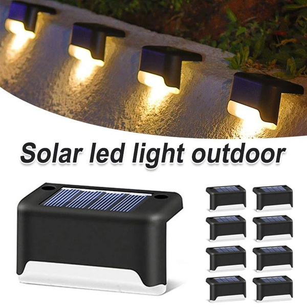 1/2pcs LED Solar Stair Light Waterproof Outdoor Garden Passage Yard ...