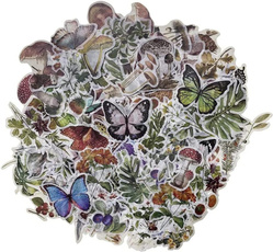 butterfly, mushroomwashisticker, Plants, Flowers