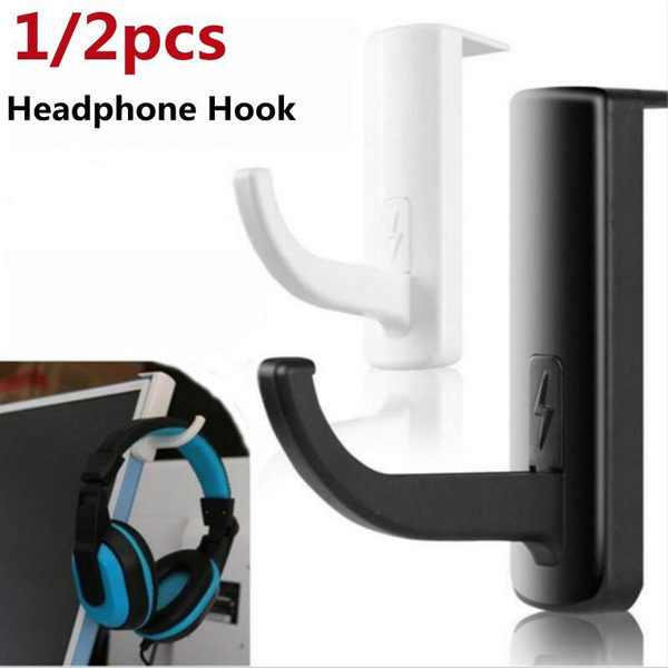 1/2PCS Headset Hook Universal Headphone Hanger PC Monitor Desk Headset