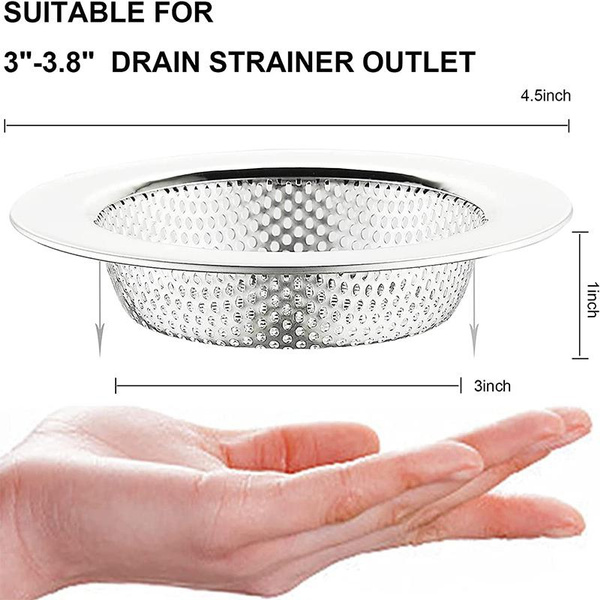 Kitchen Sink Strainer Stainless Steel, LASSHSWA Kitchen Sink Drain ...