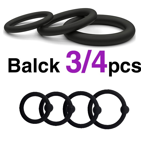 4pcs Cock Ring Penis , Penis Ring For Men , Sex Delay Product Ejaculation  Delay Toy