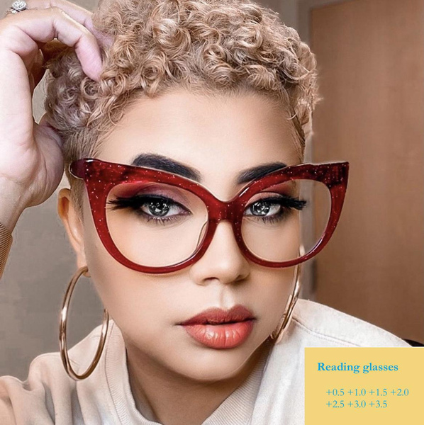 Reading Glasses R46631 Retro Big Frame Cat Eye Prescription Glasses Men reading-glasses-r46631-retro-big-frame-cat-eye-prescription-glasses-men