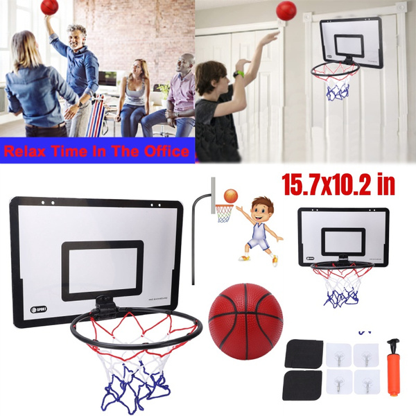Hanging Basketball Hoop,10 Piece Portable Mini Basketball Hoop Set for Door Hanging Indoor