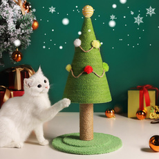 Natural, Christmas, Tree, Cats