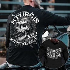skulllongsleeve, Fashion, skull, motorcycleshirt