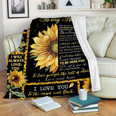 Fleece, Love, Gifts, Sunflowers