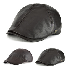 leather, Cap, Hats, Fashion