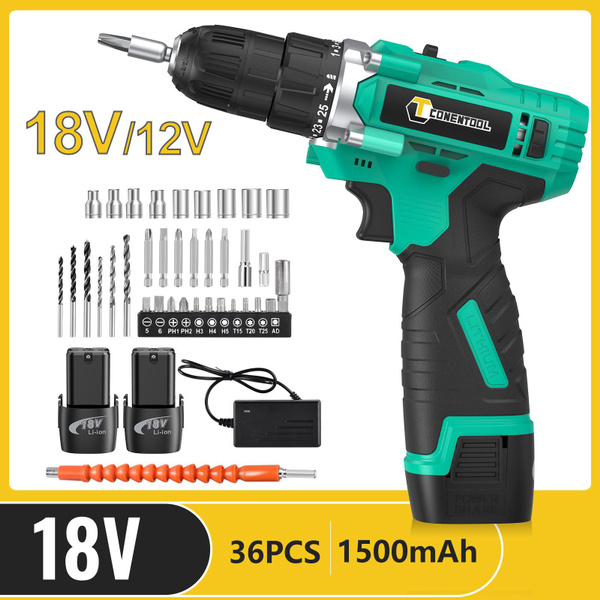 CONENTOOL 18V 12v Cordless Electric Drill Impact Drill Cordless