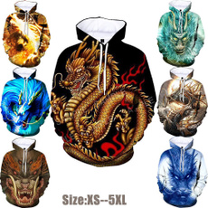 3D hoodies, Casual Hoodie, 3dhoodieunisex, dragon3dprinted