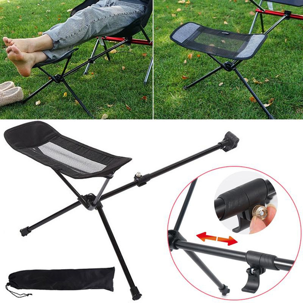 Portable Stool Collapsible Footstool for Camping Beach Chair Footrest