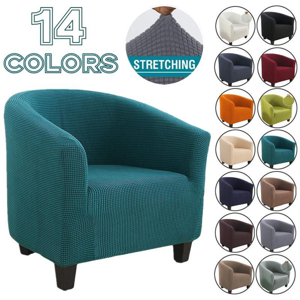 14 Colors Stretch Single Seat Sofa Covers for Living Room Elastic Chair
