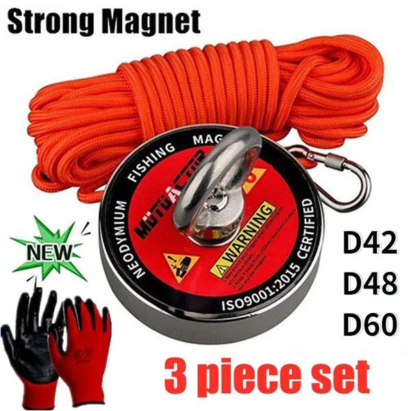 2023 New Hot Sale 100/200/450Ibs Super Strong Neodymium Fishing with Rope Salvage
