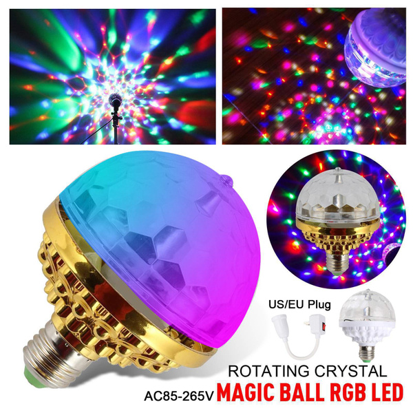 Colorful Disco Rotating Magic Ball Light Bulb Led Crystal Magic Ball ...