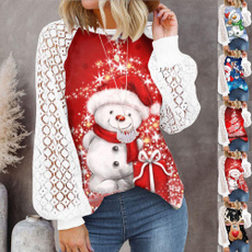 santatop, Christmas sales, Fashion, long sleeve blouse