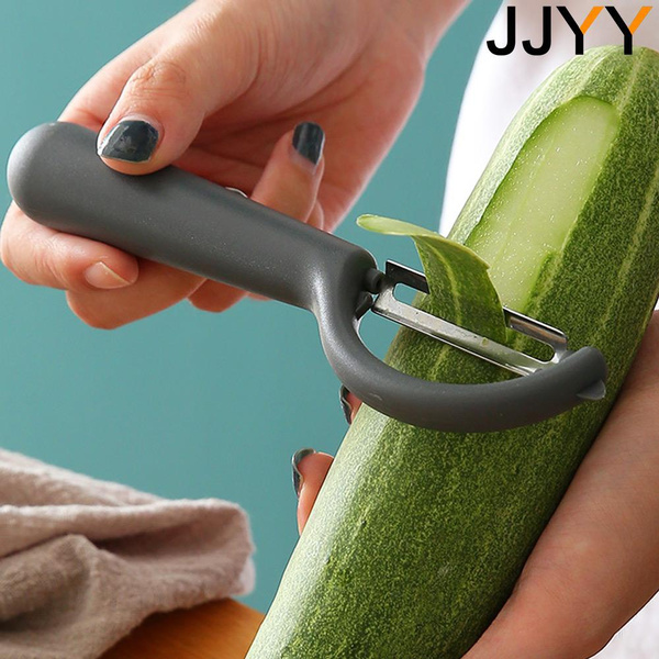 1pc Vegetable And Fruit Peeler- Hand-held Peeler With Rubber