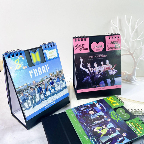 Stray Kids bts blackpink Desktop Calendar 2023 KPOP Stray Kids bts