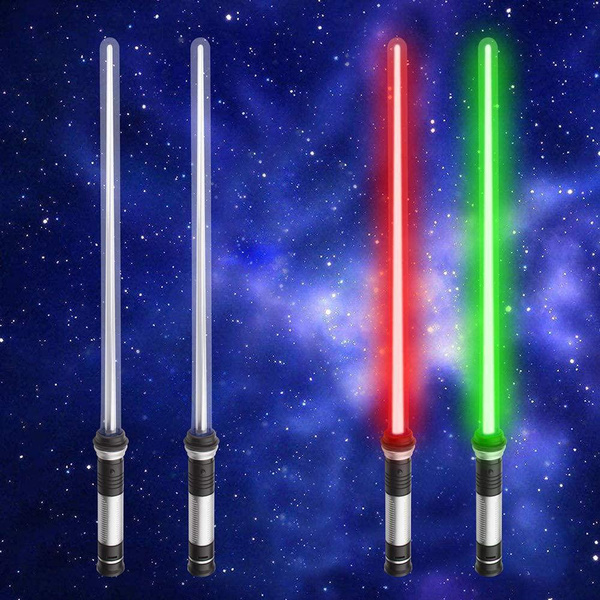 1/2Pcs Flashing Lightsaber Laser Double Sword Toys Sound And Light For ...