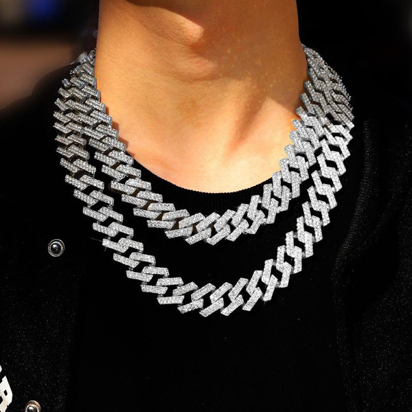 Iced Out 9mm CZ Square Rolo Chain - 14k Gold Plated Hip Hop Necklace 16-30 Inch 9 thumbnail image