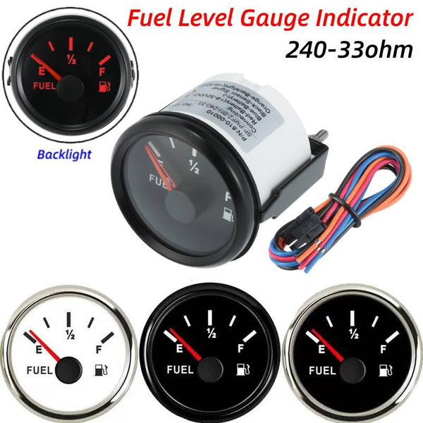 52mm Universal Digital Fuel Level Gauge Indicator Kit 932V Fuel Meter