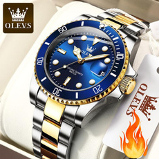 Chronograph, Blues, dial, Fashion