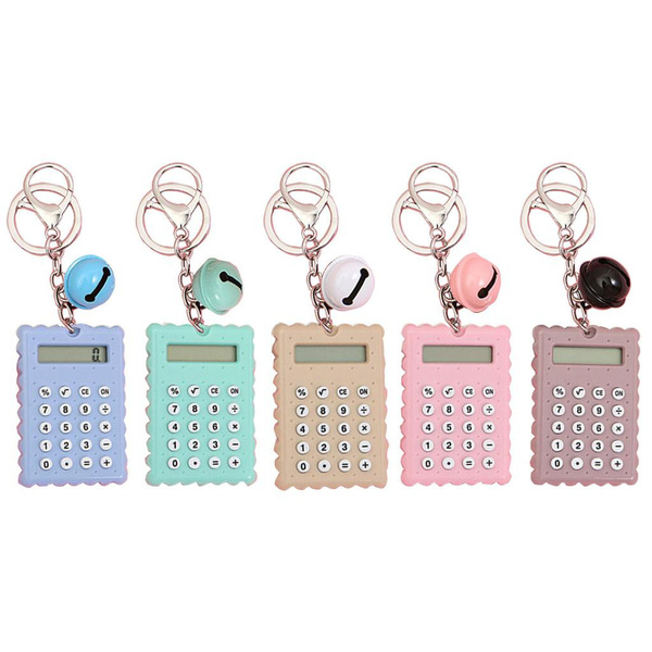 Multi-purpose Calculators with Keychain Mini Standard Calculators 8 ...