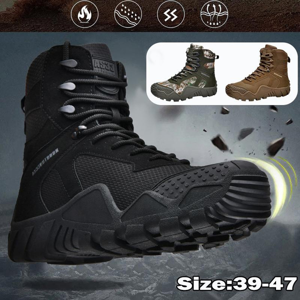 Waterproof Men's Combat Desert Outdoor Hiking Boots Landing Tactical ...