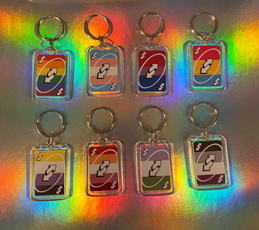 rainbow, Key Chain, asexual, Accessories