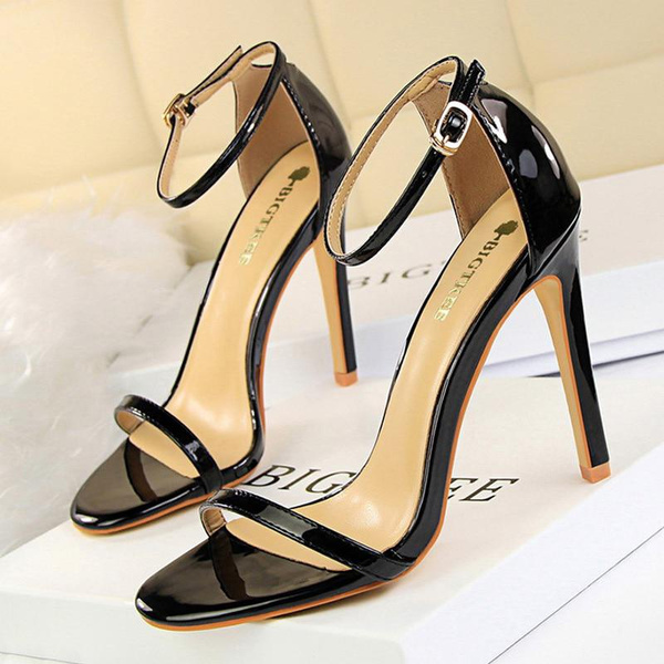 Super High Heels 11cm Women Shoes Patent Leather Woman Pumps Sexy Women ...