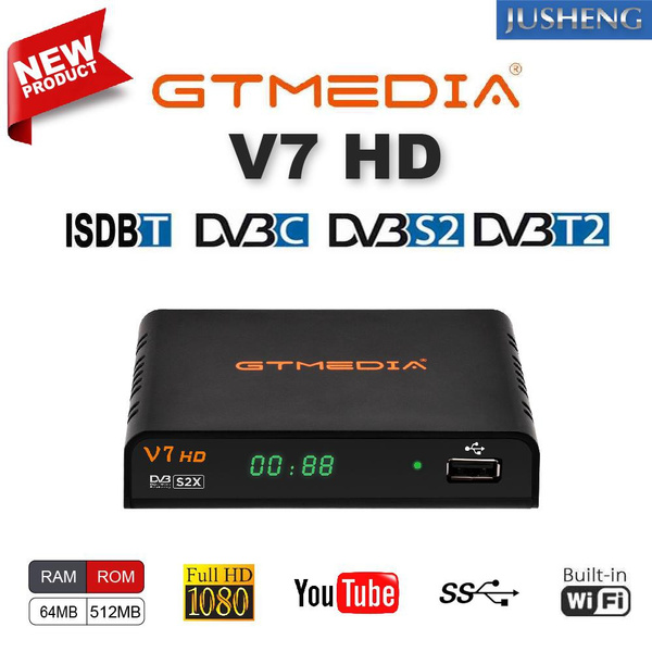 Original GTmedia V7HD 1080P HD Satellite Receiver Support DVB-S/S2/S2X ...