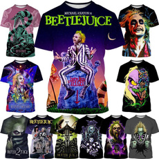 beetlejuice, Hip-hop Style, Funny T Shirt, shortsleevetop