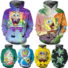 cute, Fashion, Sponge Bob, 3D hoodies