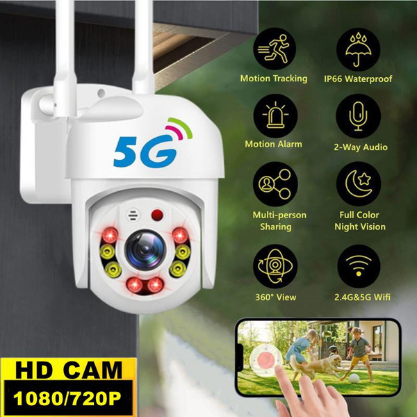 1080P/720P 2.4G&5G WiFi IP Camera Wireless Speed Dome PTZ IP66 ...