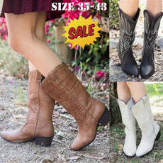 Fashion, cowgirlboot, Medieval, Knee High Boots