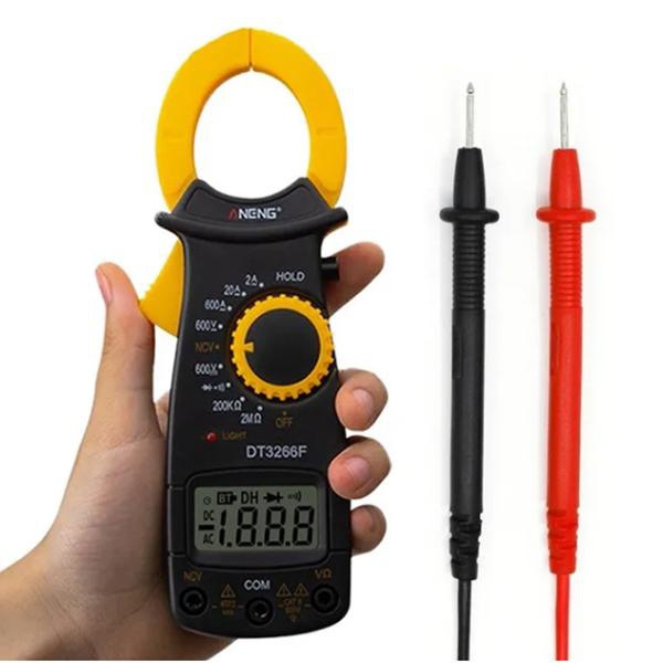 LCD Digital Clamp Multimeter Multitester Electrical Clip on Meter ...