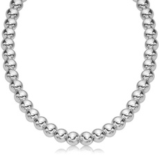 Sterling, 8MM, Chain Necklace, beadballchain