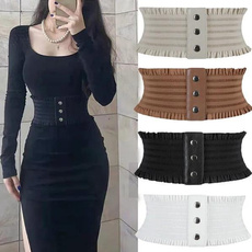 wide belt, Fashion, elastic belt, Corset