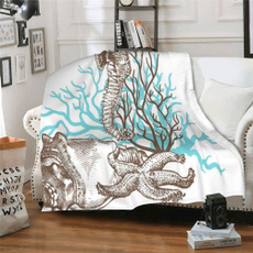 Fleece, Sofas, Coral, Blanket
