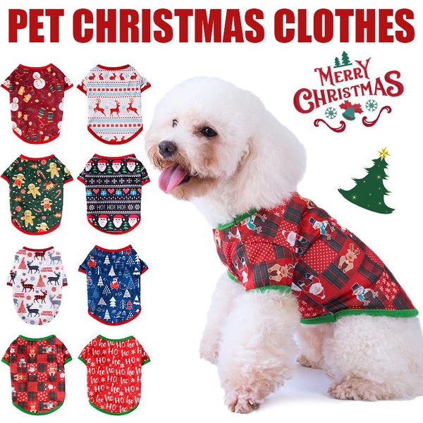 Christmas Pet Dog Clothing Dog Vest Cat Vest Christmas Dog Coat