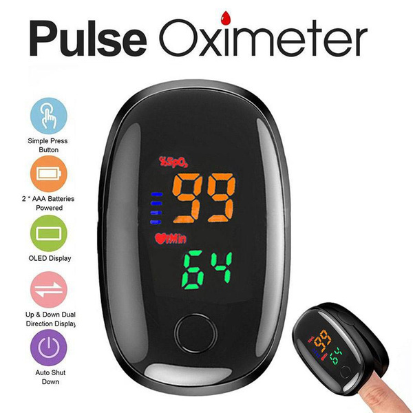 Oximeter Professional Heart Rate Finger Saturation Monitor Pulse Blood ...